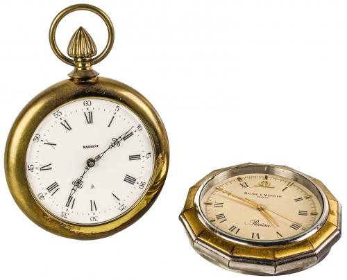 DOS RELOJES DE SOBREMESA DE LOS AÑOS 60/70