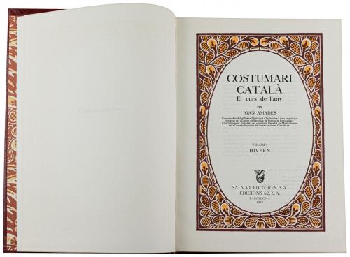 "COSTUMARI CATALÀ, EL CURS DE L&#39;ANY"