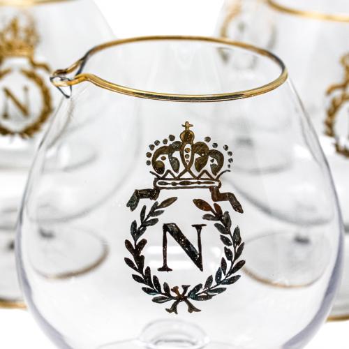 CONJUNTO DE COPAS DE COGNAC  DEL ÚLTIMO CUARTO DEL S.XX