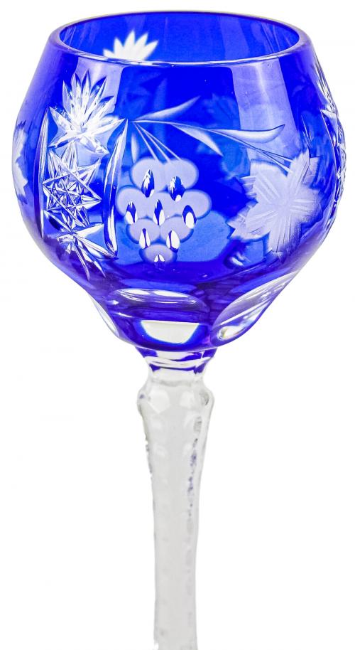 DOS COPAS DE VINO EN CRISTAL DE MEDIADOS DEL S.XX