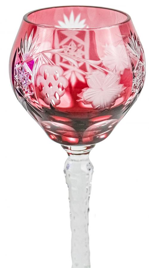 DOS COPAS DE VINO EN CRISTAL DE MEDIADOS DEL S.XX