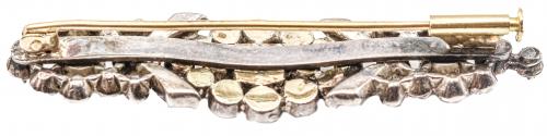 ALFILER CON DIAMANTES Y ESMERALDAS DEL S.XIX