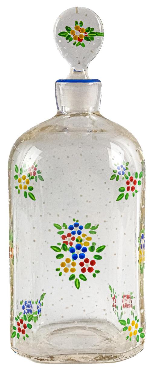 BOTELLA Y SEIS COPAS DE CRISTAL