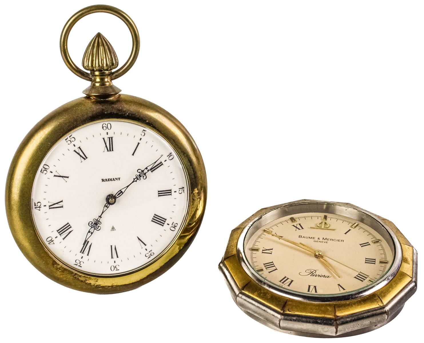 DOS RELOJES DE SOBREMESA DE LOS AÑOS 60/70