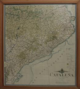 713 - MAPA DE CATALUÑA CIRCA 1890