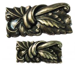 128 - LOTE DE DOS BROCHES ART DECÓ