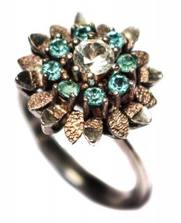 100 - ANILLO ROSETÓN AÑOS 40