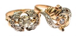 148 - PAREJA DE ANILLOS AÑOS 40