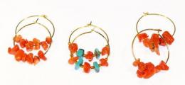 1172 - LOTE DE PENDIENTES DE CORAL