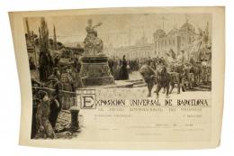 276 - DIPLOMA DE LA EXPOSICIÓN UNIVERSAL DE 1888
