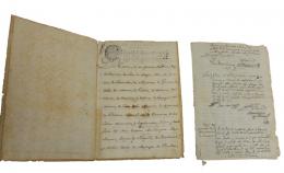 318 - LOTE VARIADO DE DOCUMENTOS DEL S.XVIII-XIX
