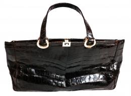 894 - BOLSO DE SEÑORA DE COCODRILO AÑOS 60