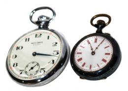 116 - DOS RELOJES DE BOLSILLO DE MEDIADOS S.XX