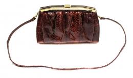 834 - BOLSO DE NOCHE EN PIEL DE SERPIENTE