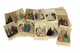 259 - GRAN LOTE DE LAMINAS DE MODA DEL S.XIX