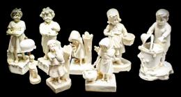 513 - LOTE DE FIGURAS EN BISCUIT