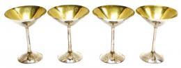 740 - CONJUNTO DE COPAS DE CAVA EN PLATA