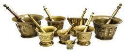 947 - LOTE VARIADO DE MORTEROS EN BRONCE