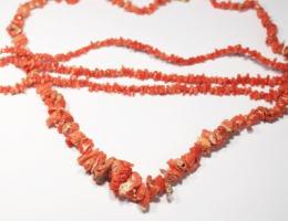 128 - LOTE DE COLLARES DE CORAL