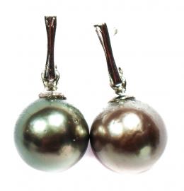 133 - PENDIENTES ORO CON PERLAS