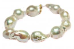 154 - PULSERA DE PERLAS BARROCAS