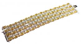 155 - PULSERA EN PLATA Y CIRCONITAS