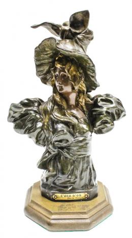 874 - ESCUELA FRANCESA FINALES DEL S. XIX "BUSTO DE DAMA"