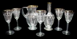 36 - CONJUNTO LICORERO EN CRISTAL
