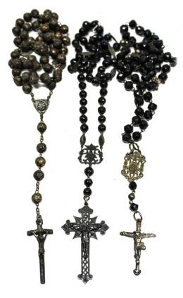 1107 - TRES ROSARIOS DEL SIGLO XIX
