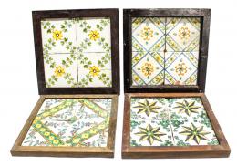 495 - 4 PLAFONES DE MUESTRAS BALDOSAS