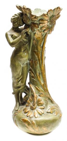 848 - JARRÓN ART NOUVEAU FRANCÉS. PRINCIPIOS DEL SIGLO XX