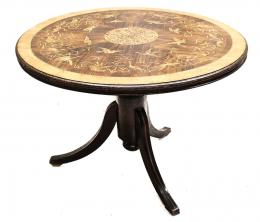 353 - MESA DE COMEDOR CON MARQUETERÍAS