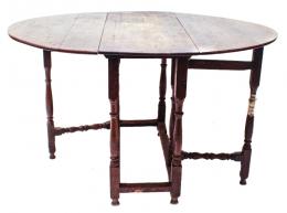 351 - MESA DE ALAS RUSTICA  DE FLES.S. XIX