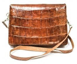 837 - BOLSO EN PIEL DE COCODRILO