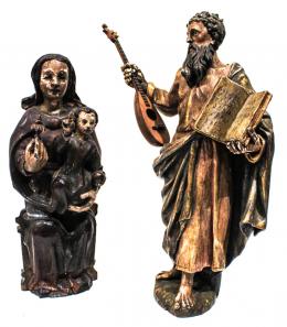 829 - DOS IMAGENES RELIGIOSAS S.XIX