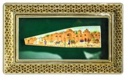 444 - PLACA ORIENTAL ENMARCADA