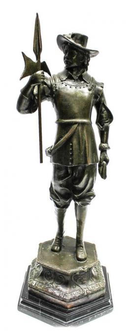 883 - FIGURA EN BRONCE "ALABARDERO"
