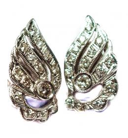 142 - PENDIENTES ORO Y BRILLANTES