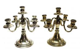 771 - PAREJA DE CANDELABROS EN PLATA. PRIMER TERCIO DEL SIGLO XX