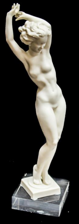 514 - FIGURA ART DECÓ EN BISCUIT "DESNUDO FEMENINO"