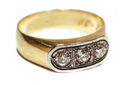 183 - SORTIJA ORO Y DIAMANTES PPS.XX