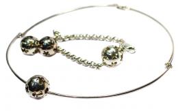 113 - CONJUNTO EN PLATA "ROSA BISBE"