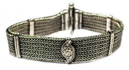 161 - PULSERA EN PLATA ORIENTALISTA