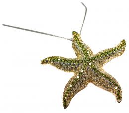 88 - COLGANTE DISEÑO ESTRELLA EN PLATA DORADA