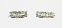 117 - CRIOLLAS EN ORO BLANCO Y DIAMANTES