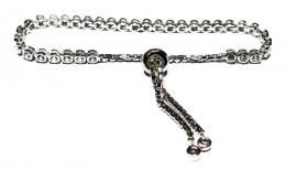 162 - PULSERA EN PLATA Y CIRCONITAS