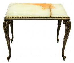 401 - MESA AUXILIAR EN BRONCE Y ÓNICE