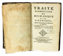 325 - TRAITÉ ELEMENTAIRE DE MECHANIQUE ET DE DINAMIQUE