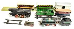 195 - LOTE DE TRENES DE JUGUETE.