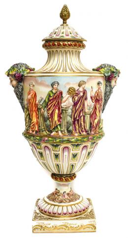 576 - TIBOR EN PORCELANA CAPODIMONTE